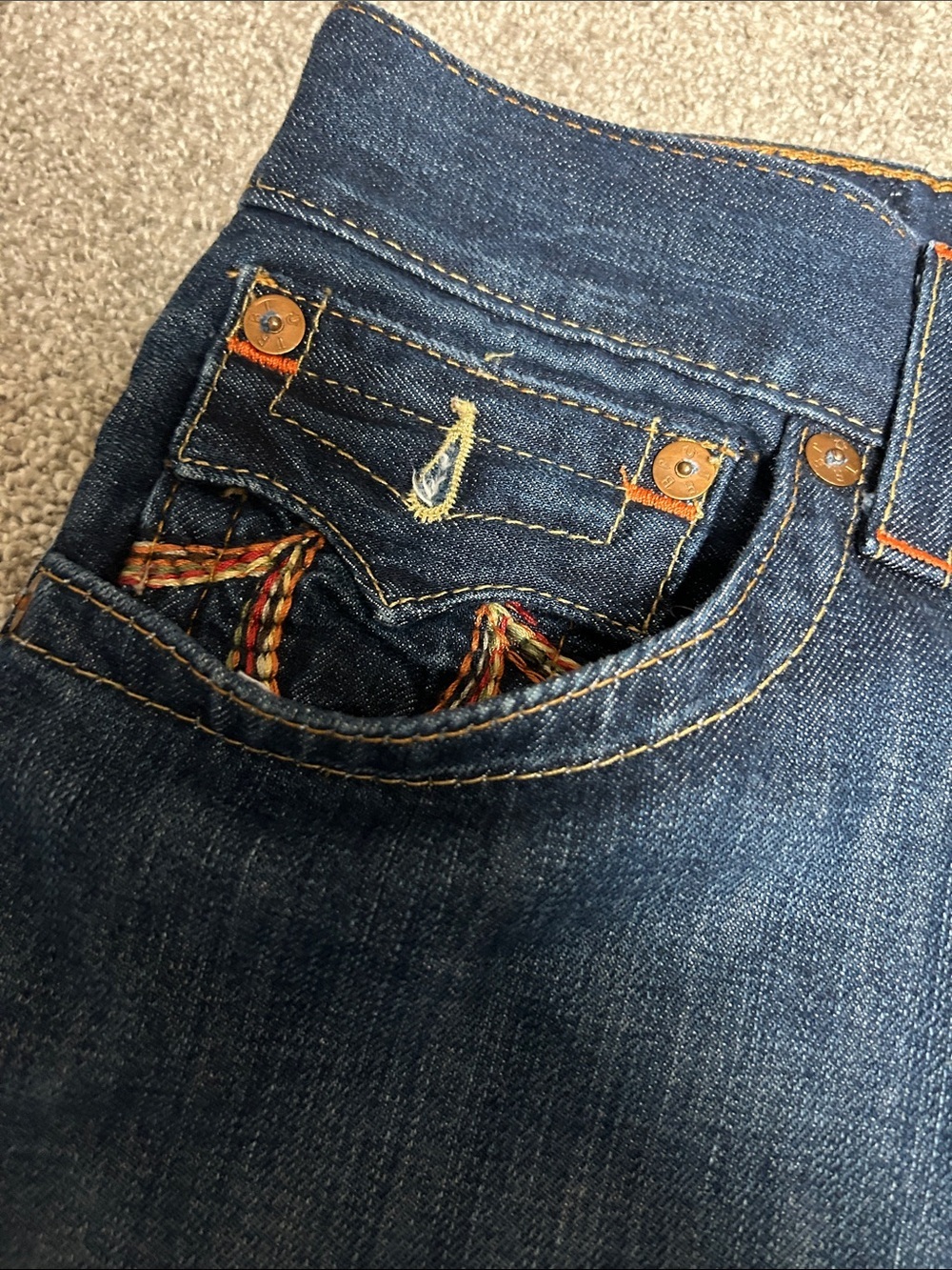 Vintage True Religion Bootcut Jeans Y2K - Picture 4 of 8